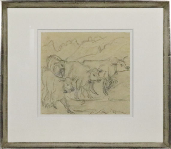 Ernst Ludwig Kirchner - Kühe im Gebirge - Cornice