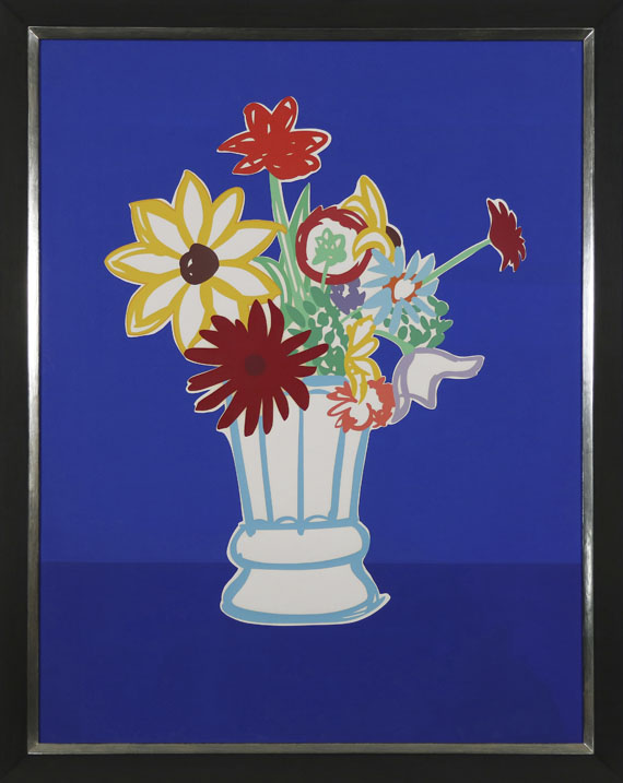 Tom Wesselmann - Country Bouquet with Blue - Cornice