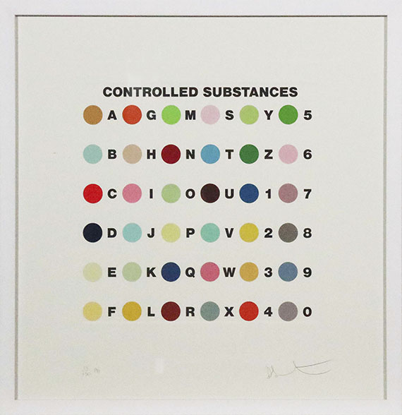 Damien Hirst - Controlled Substance Spot print - Cornice
