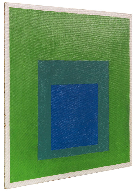 Josef Albers - Squares: Blue and Cobalt Green in Cadmium Green - Altre immagini