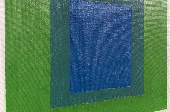 Josef Albers - Squares: Blue and Cobalt Green in Cadmium Green - Altre immagini