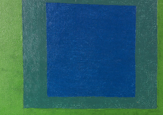 Josef Albers - Squares: Blue and Cobalt Green in Cadmium Green - Altre immagini