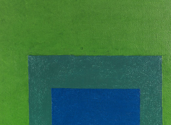 Josef Albers - Squares: Blue and Cobalt Green in Cadmium Green - Altre immagini