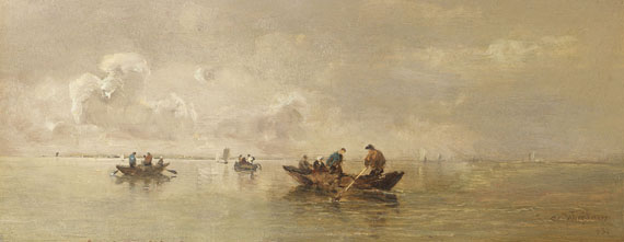 Joseph Wopfner - Fischer auf dem Chiemsee