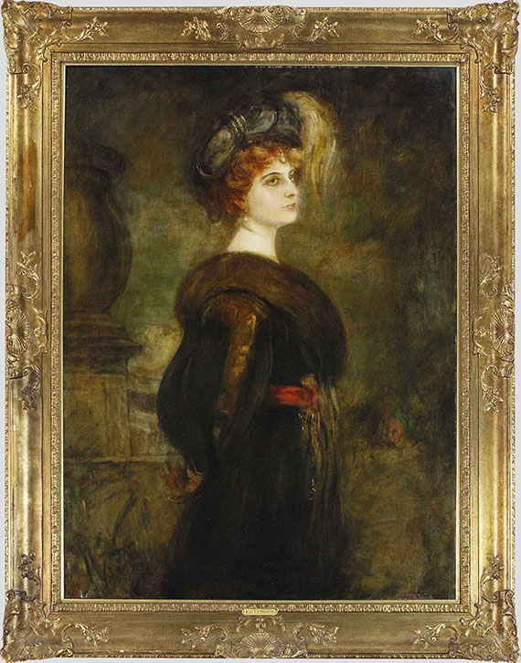 Franz von Lenbach - Lily Merk - Cornice