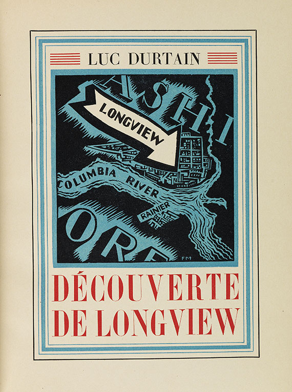 Frans Masereel - Durtain, Découverte de Longview. 1927