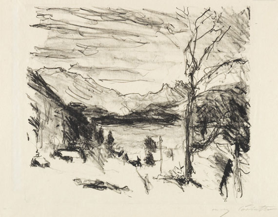 Lovis Corinth - Walchensee im Nebel