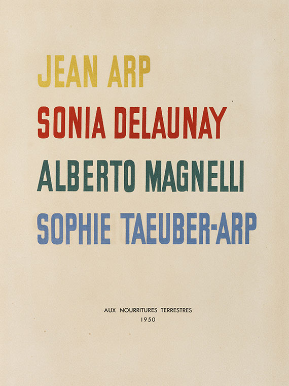 Hans (Jean) Arp - Album Arp, Delaunay u. a. - Altre immagini