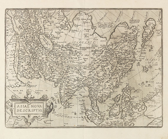 Asien - 2 Bll. Asiae nova (Ortelius, 2. Fassung) und Persia (Blaeu).