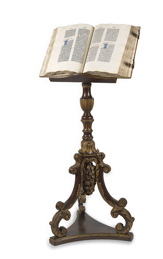  Biblia latina - Sensenschmidt-Bibel, mit Barock-Buchständer. - Altre immagini