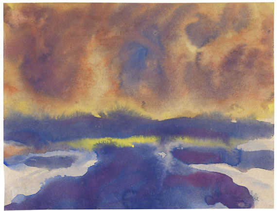 Emil Nolde - Meer mit Wolkenhimmel