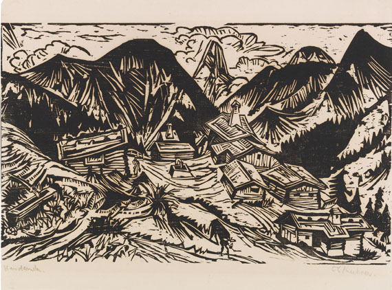 Ernst Ludwig Kirchner - Stafelalp mit Tinzenhorn