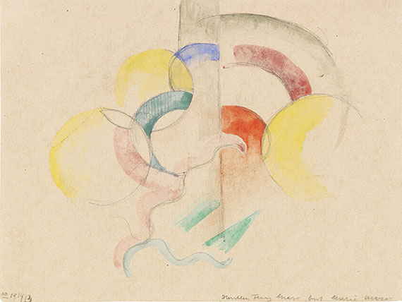 Franz Marc - Abstraktes Aquarell I