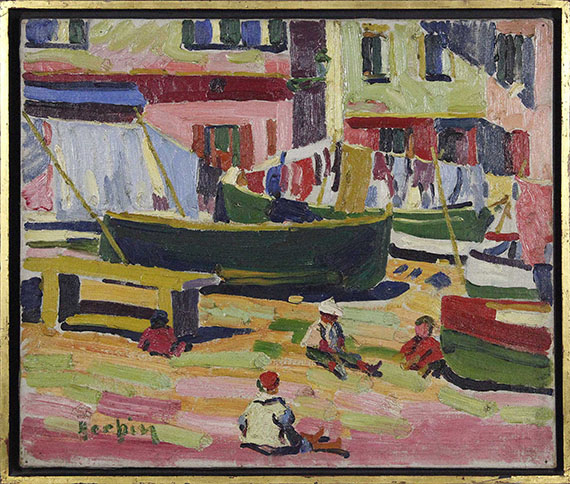 Auguste Herbin - Le vieux port de Bastia - Cornice