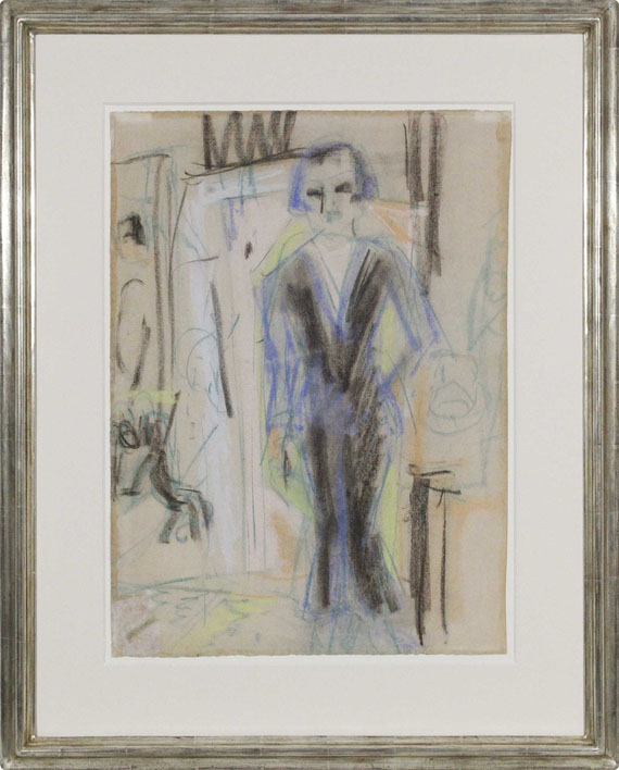 Ernst Ludwig Kirchner - Stehende Dame im Abendkleid - Cornice