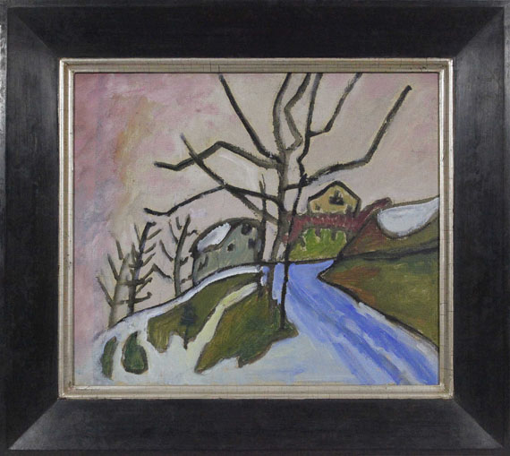 Gabriele Münter - Vereiste Straße - Cornice