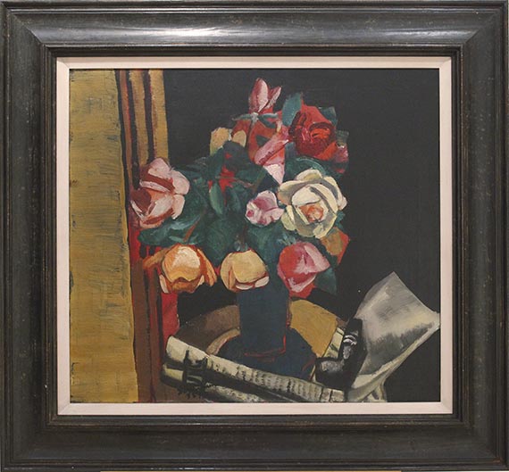 Max Beckmann - Stilleben mit Rosen - Cornice