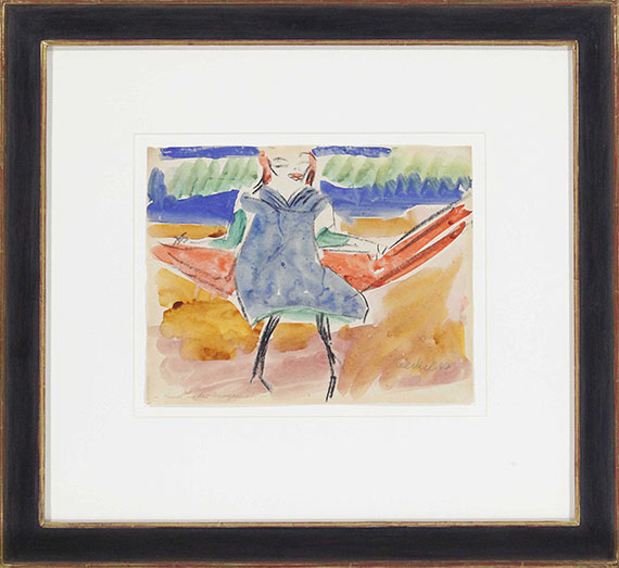 Erich Heckel - (Fränzi) Kind in der Hängematte - Cornice