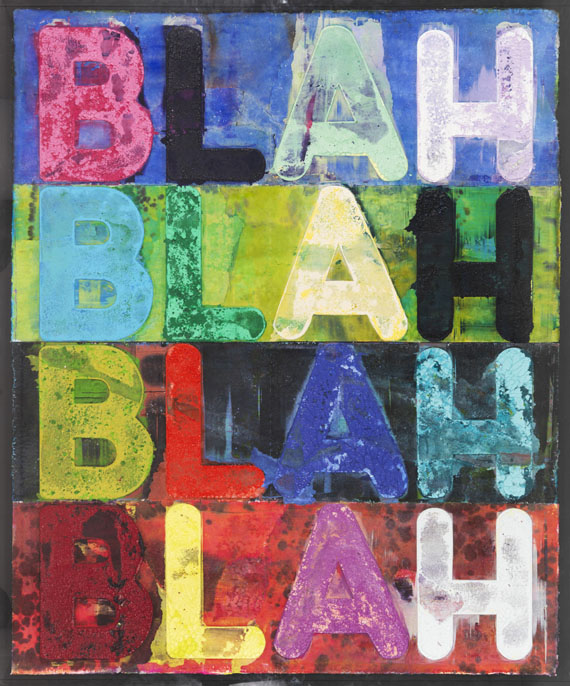 Mel Bochner - Blah, Blah, Blah - Cornice