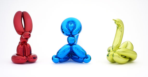 Jeff Koons - Balloon Rabbit (Red). Balloon Monkey (Blue). Balloon Swan (Yellow) - Altre immagini