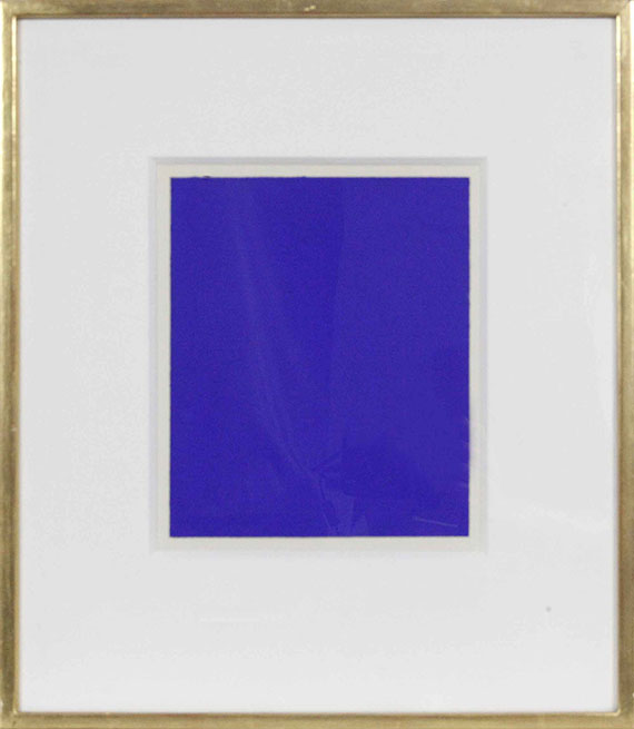 Yves Klein - Monochrome bleu (IKB 242 A) - Cornice