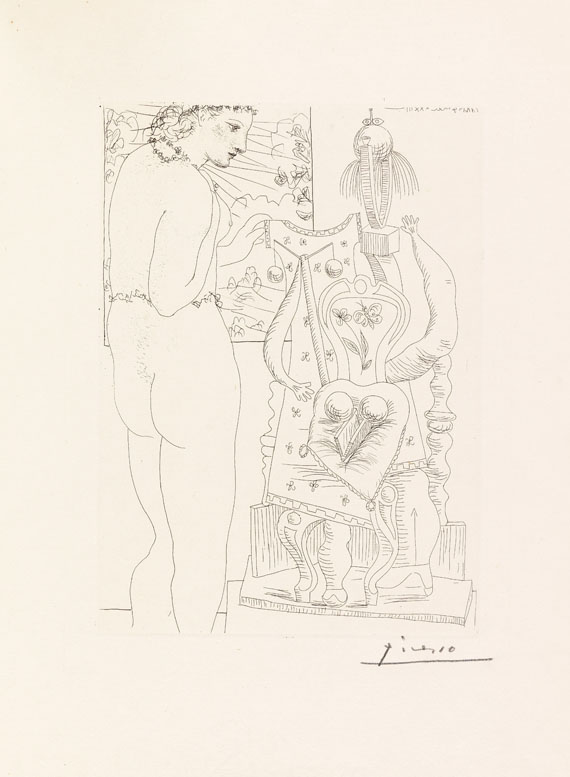 Pablo Picasso - Modèle et Sculpture surréaliste