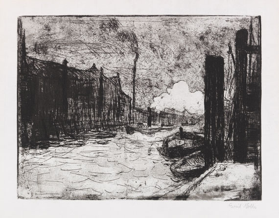 Emil Nolde - Hamburg, Freihafen