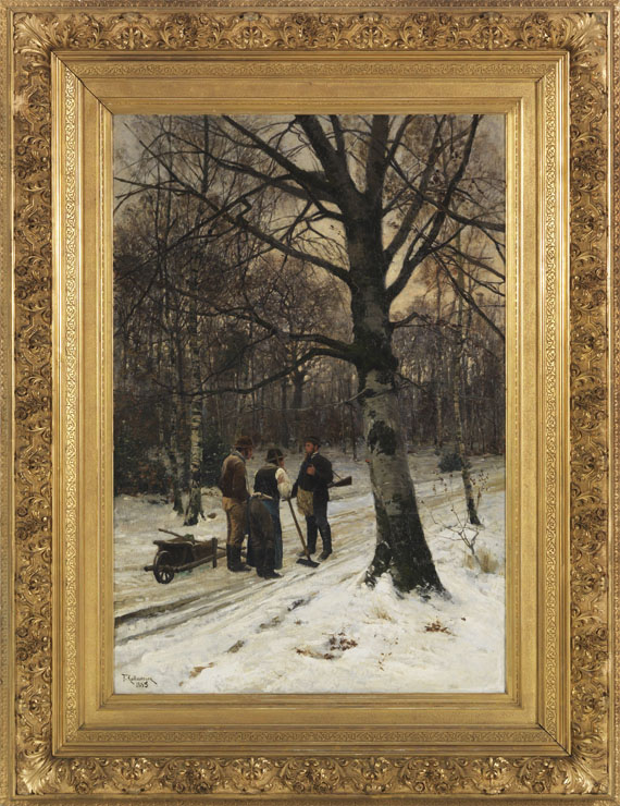 Friedrich Kallmorgen - Wald im Winter - Cornice