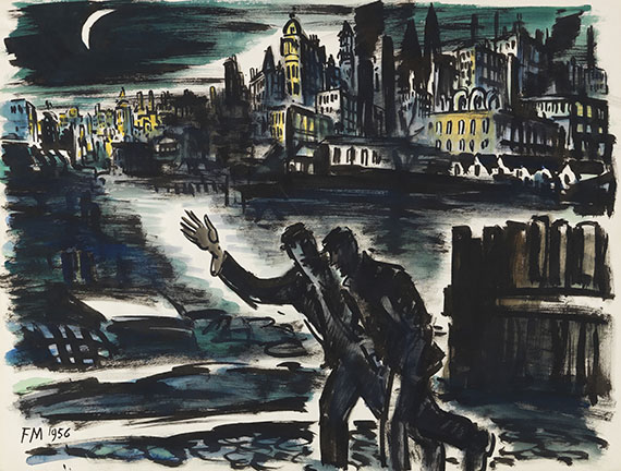 Masereel - Les promeneurs