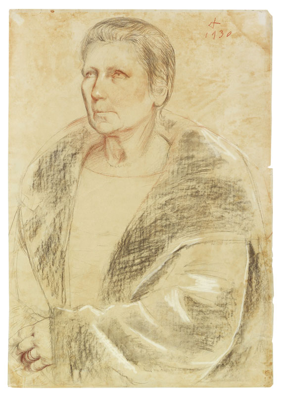 Otto Dix - Bildnis Frau Helene Erfurt mit Pelz