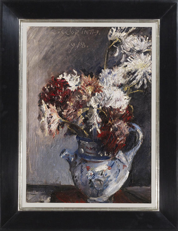 Lovis Corinth - Chrysanthemen im Krug - Cornice