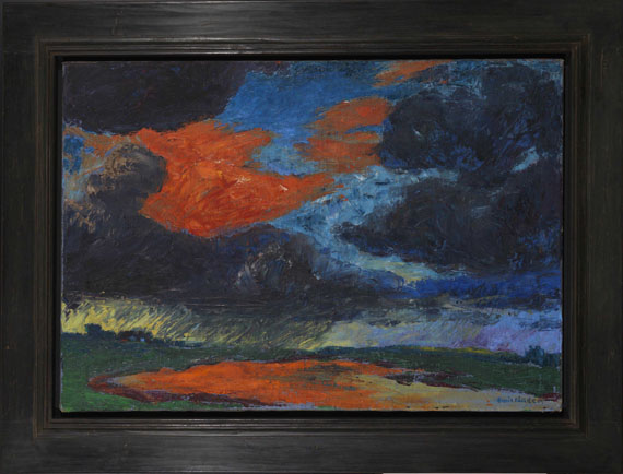 Emil Nolde - Herbstwolken, Friesland - Cornice