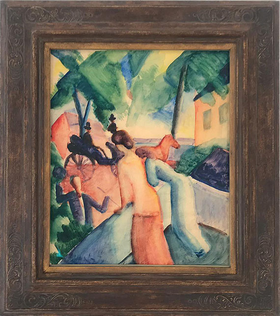 August Macke - Begrüssung (Thunersee) - Cornice