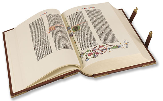   - Gutenberg-Bibel. Faksimile. 3 Bände