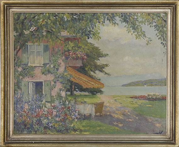 Edward Cucuel - Die Villa des Künstlers am Starnberger See (Das Sommerhaus) - Cornice