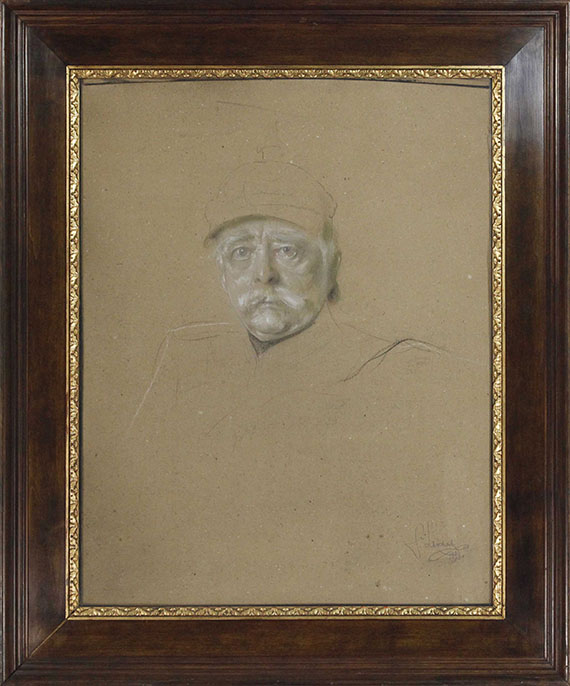 Franz von Lenbach - Porträt Otto Fürst von Bismarck - Cornice