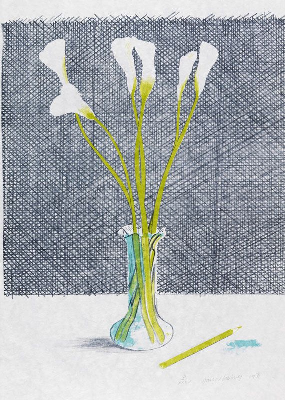 Hockney - Lillies