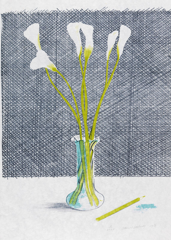 David Hockney - Lillies