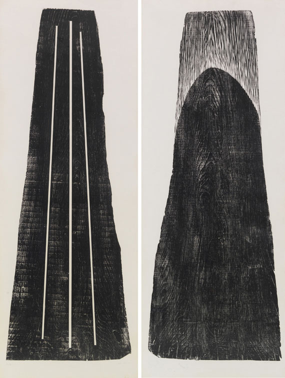 Hans Hartung - Gemeinschaftsarbeit mit Anna-Eva Bergman (1909-1987). H1973-24 / GB 42 1-1973 (2-teilig)