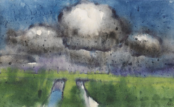 Emil Nolde - Sommerwolken über der Marsch
