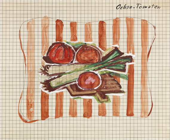 Otto Dix - Lauch und Tomaten / Ochse (Entwurfszeichnungen) - Altre immagini