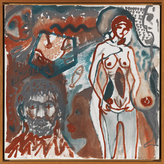 A. R. Penck (d.i. Ralf Winkler) - Ohne Titel - Cornice