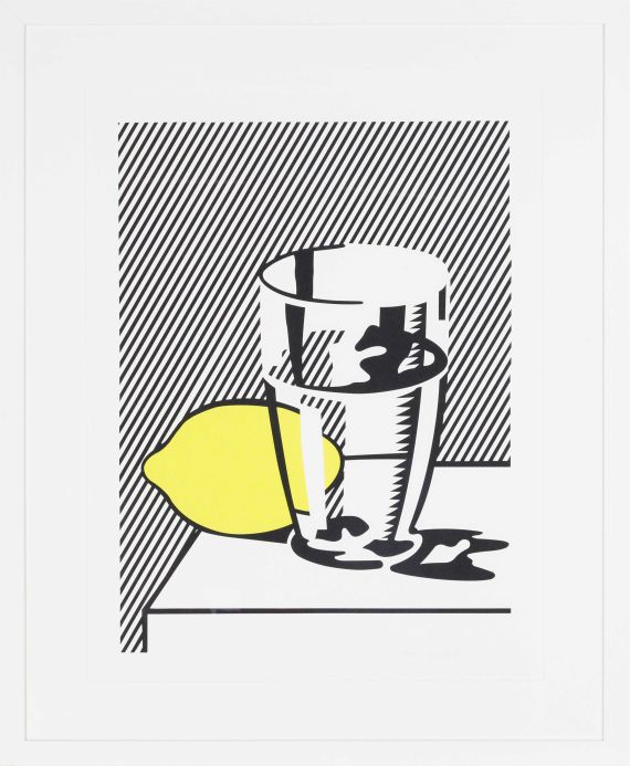 Roy Lichtenstein - Untitled (Still Life with Lemon and Glass) - Cornice
