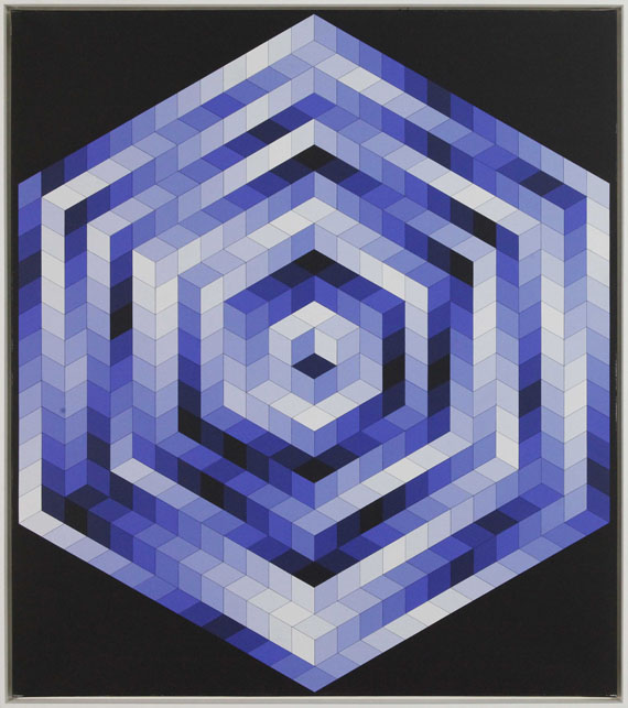 Vasarely - Kriss-Kék