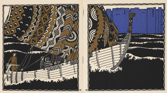 Franz Keim - Die Nibelungen. Gestaltung von C. O. Czeschka