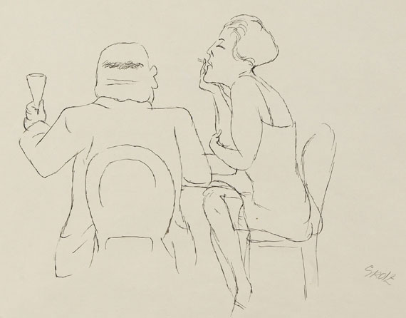 George Grosz - Im Café / Sitzende im Profil - Altre immagini