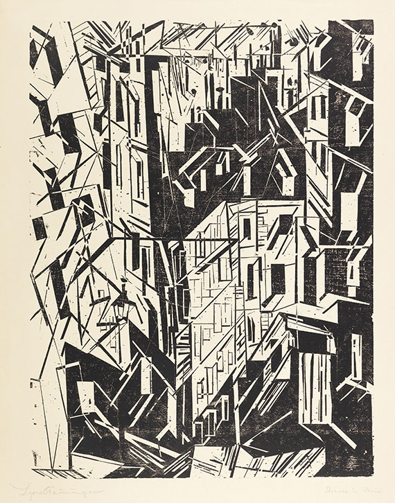 Feininger - Straße in Paris