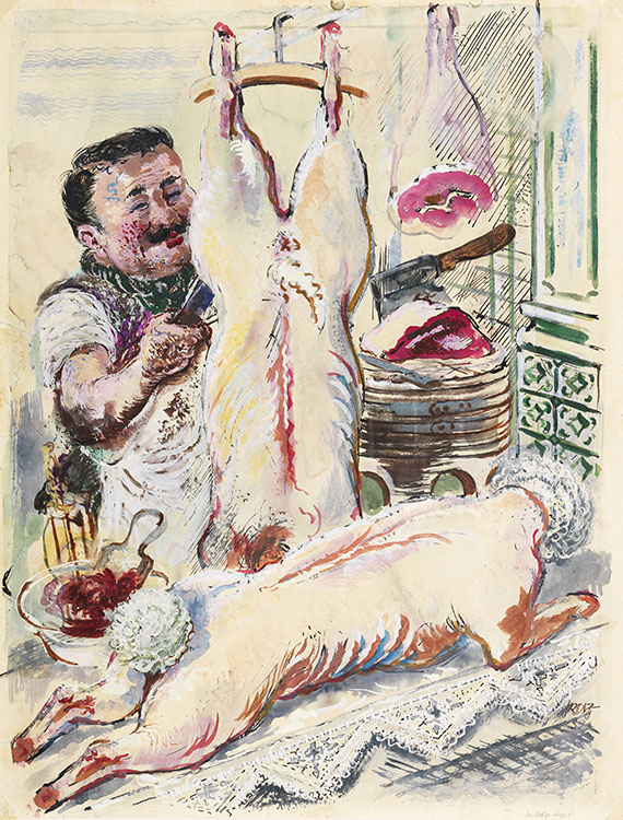 George Grosz - Butchershop I