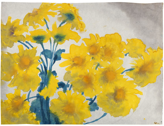 Emil Nolde - Gelbe Blüten (Rudbeckia)