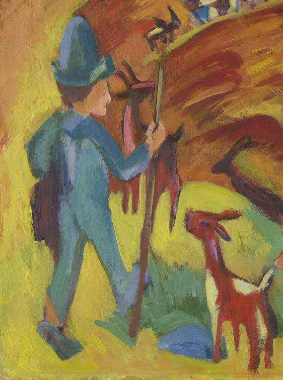 Ernst Ludwig Kirchner - Heimkehrende Ziegenherde